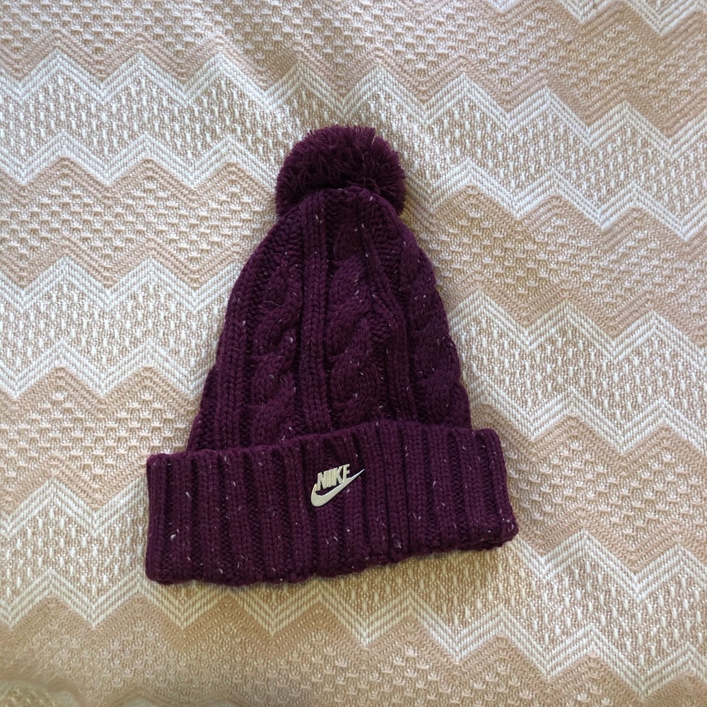 Nike purple winter hat